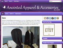 Tablet Screenshot of anointedapparel.com